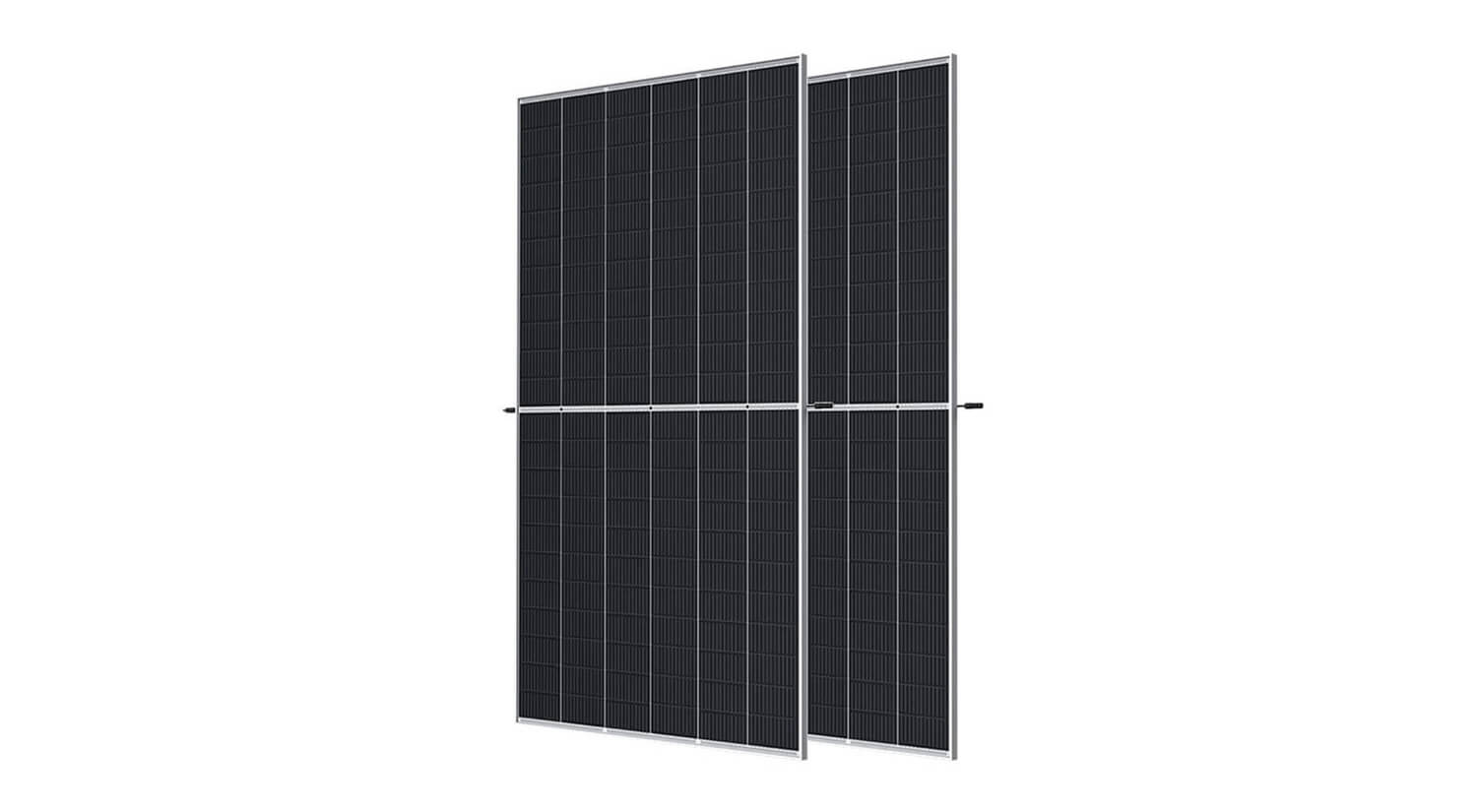 Double-sided solar panels