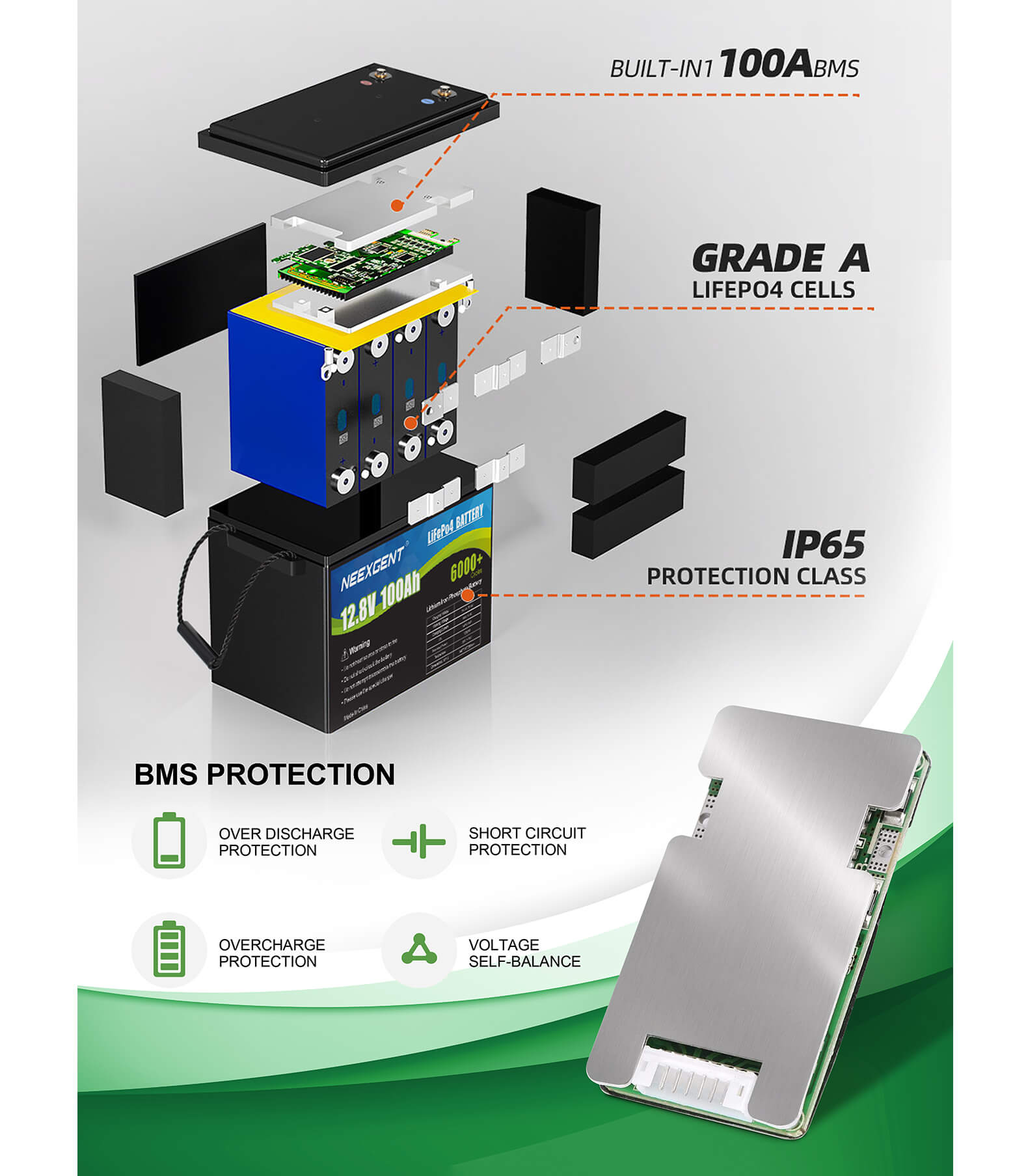 battery pack lifepo4 bms