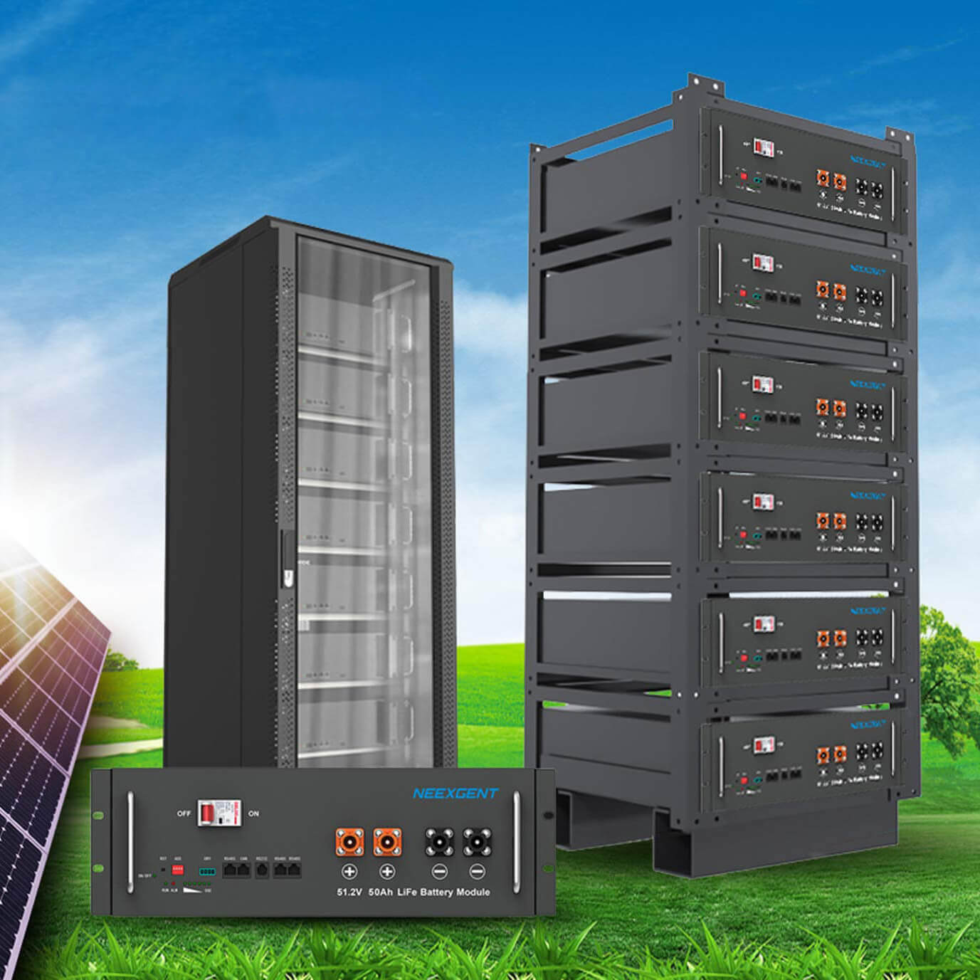 What is a rack-mounted energy storage battery