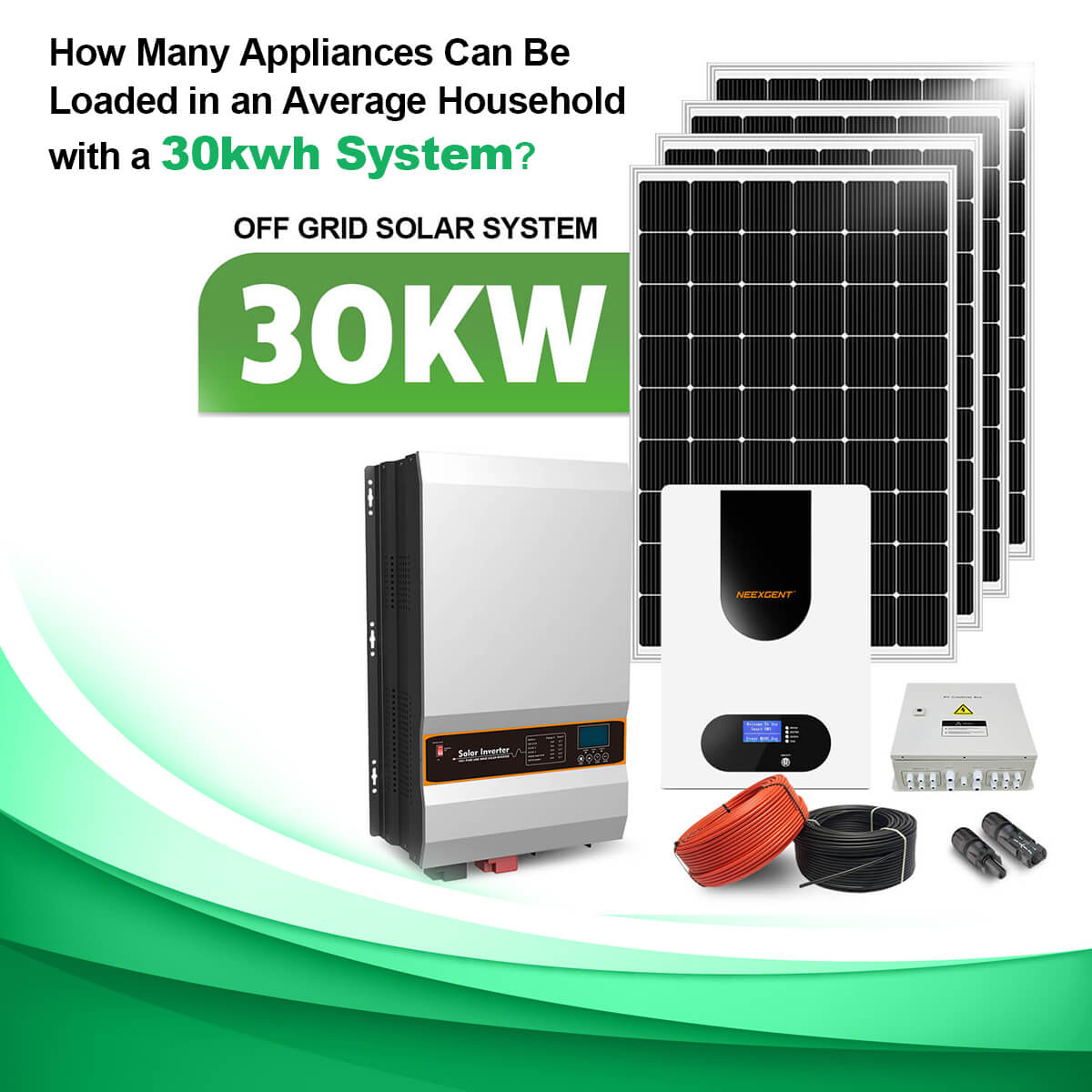 How Many Appliances Can Be Loaded in an Average Household with a 30kwh System