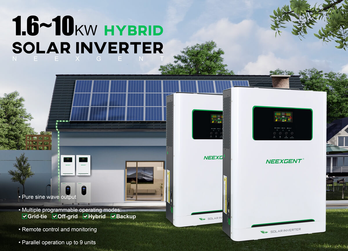 Hybrid solar inverter installation