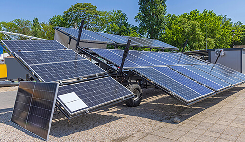 solar panel trailer