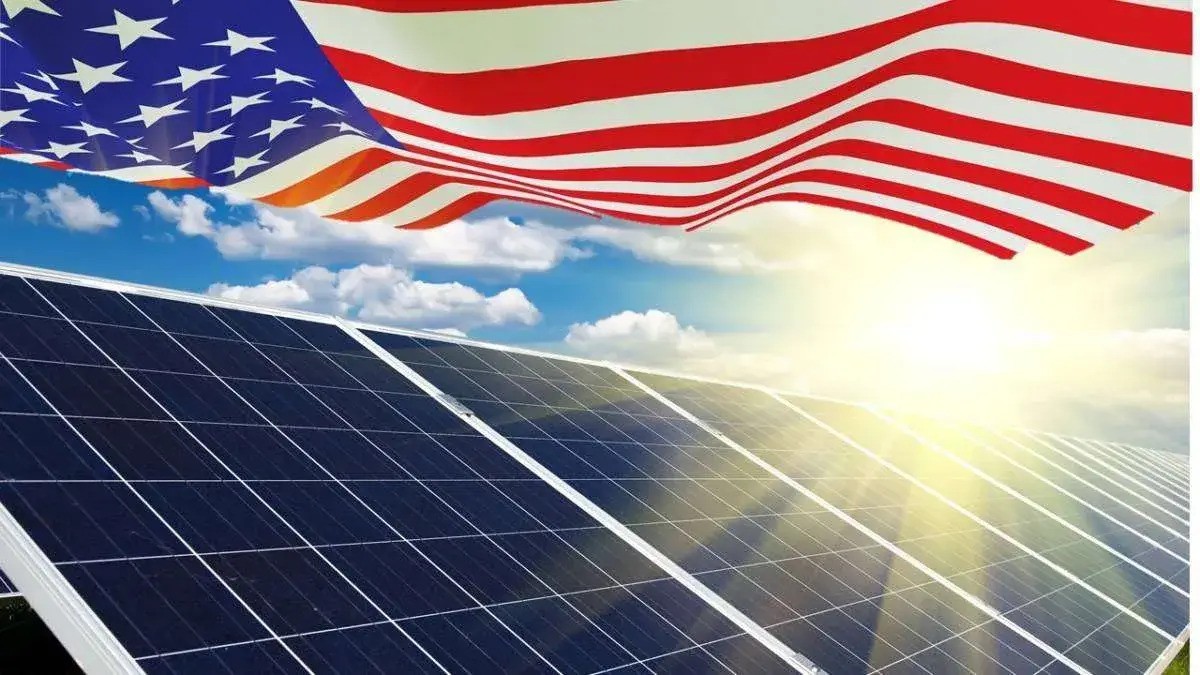 US flag solar panels