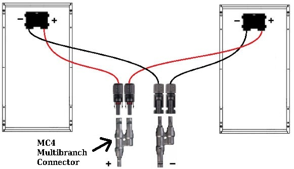 Connecting the Extension Cable with the Solar Panel