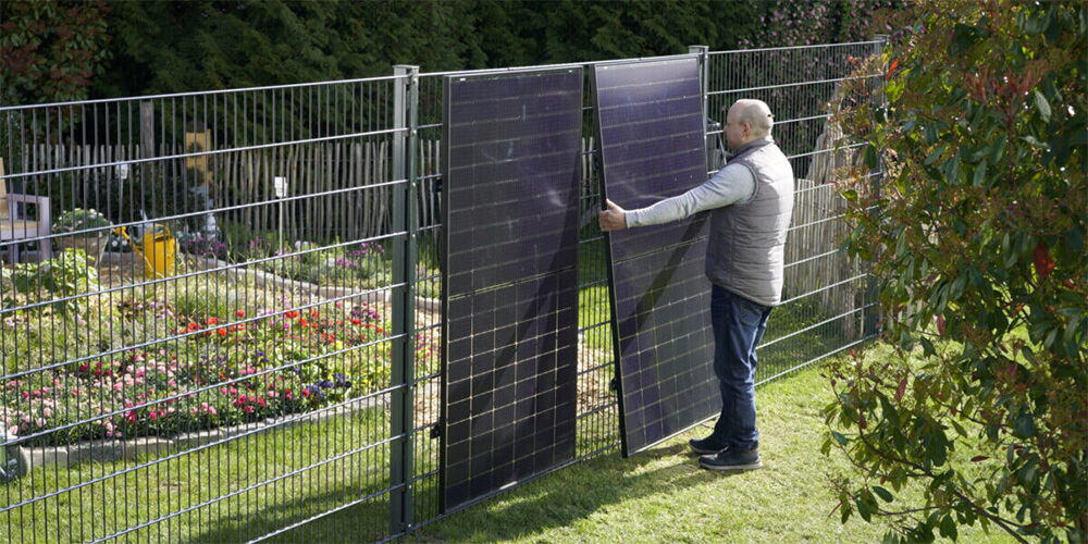 fencing with solar panels in europe