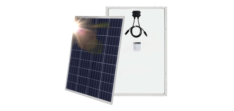 how much current does a 100w 12 solar panel make