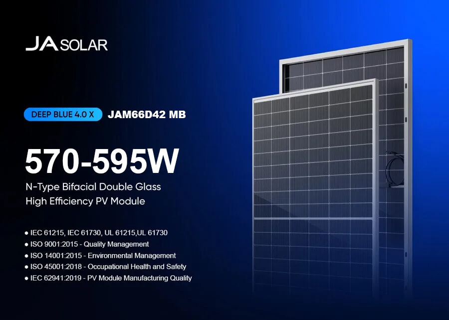 JA Solar 595W JAM66D42 MB