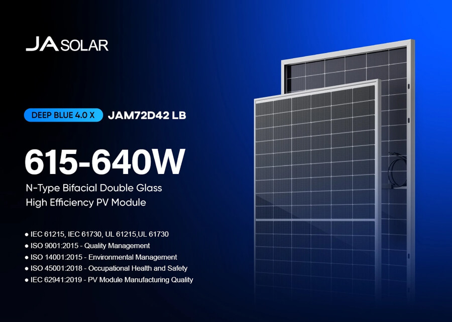 JA Solar 640W JAM72D42 LB