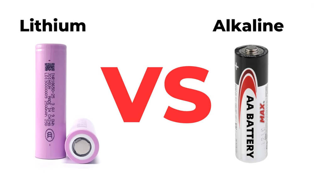 Comparison: Lithium vs. Alkaline batteries