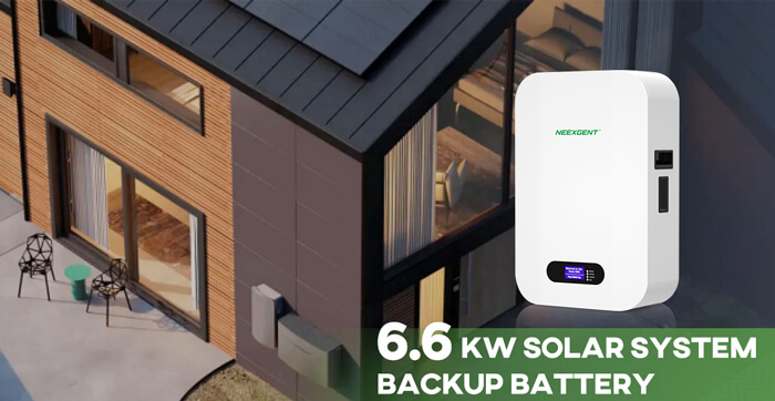 6.6kW Solar System Backup Battery