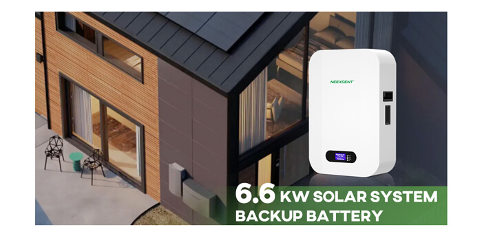 6.6kw solar system backup battery​