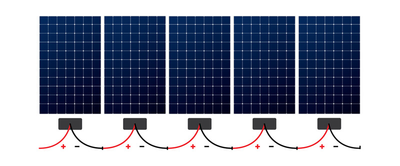 paralleling strings pv amperage