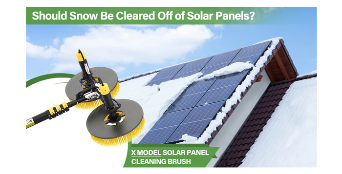 should snow be cleared off of solar panels