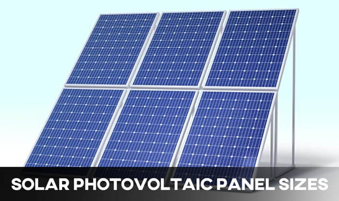 Solar Photovoltaic Panel Sizes