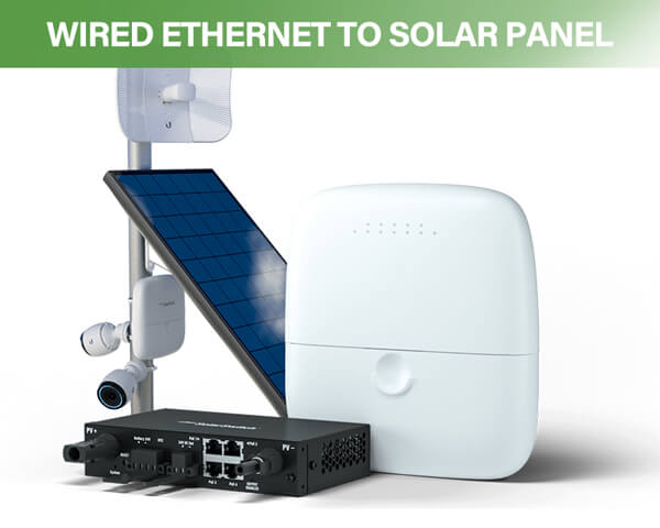 Wired Ethernet to Solar Panel