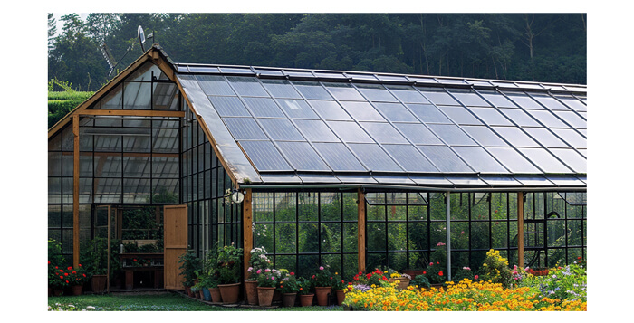 can you put solar panels in greenhouses​