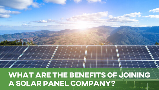 What Are the Benefits of Joining a Solar Panel Company?