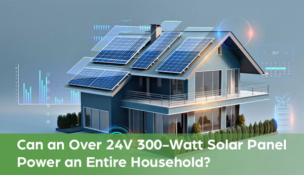 Can an Over 24V 300-Watt Solar Panel Power an Entire Household?