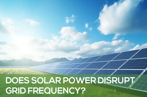 Does Solar Power Disrupt Grid Frequency?