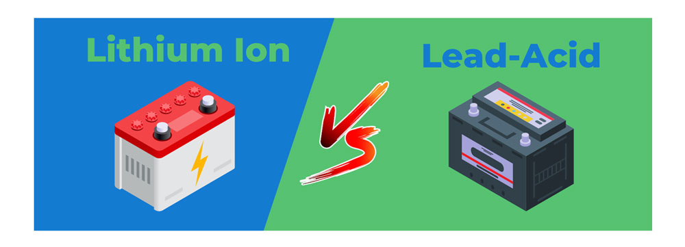 why do lead acid battery last shorter than lithium ion​