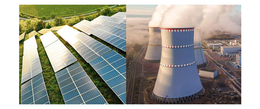 is solar energy more efficient than nuclear energy​