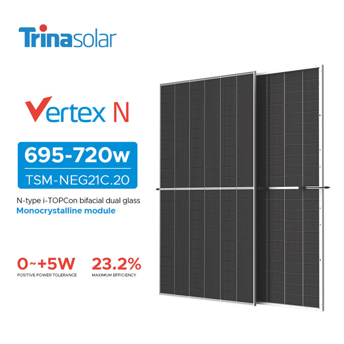 Trina Solar Vertex N NEG21C.20 720W Bifacial Solar Panel